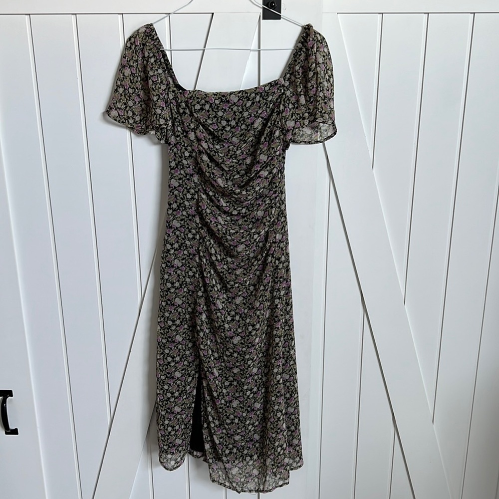 “ASTR” midi floral dress